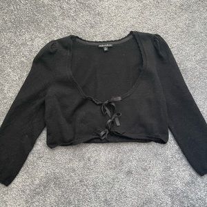For love & lemons pointelle knit cardigan sweater